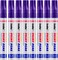 Purple Paint Markers, 8 Pack Oil-Based Waterproof Quick Dry Permanent Paint Pen Set